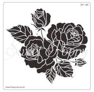 Sweet Poppy Stencil: Bouquet of Roses *** NEW ***