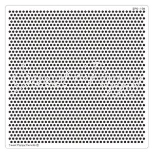 Sweet Poppy Stencil: Dots Backplate ***New***
