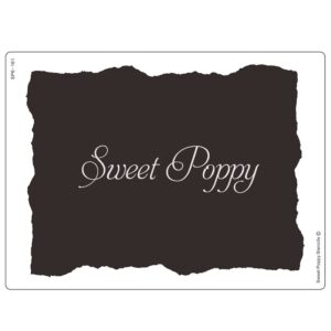 Sweet Poppy Stencil: Torn Rectangle ***New***