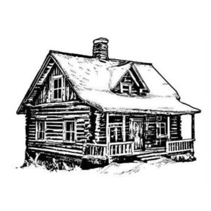 Sweet Poppy: Stampscapes - Snowy Cabin 2 - Polymer