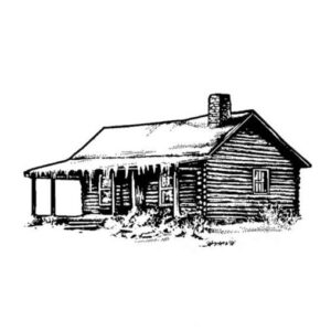 Sweet Poppy: Stampscapes - Snowy Cabin 3 - Polymer