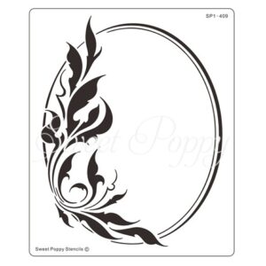 Oval Flourish Stencil