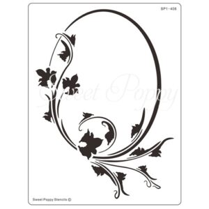 Vintage Oval Stencil
