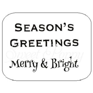 Christmas Words 3 Stamp Set *** NEW ***