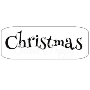 Christmas Words 4 Stamp Set *** NEW ***